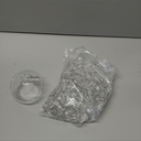 Yerliker 20'' Tall Metal Flower Vase Wedding Centerpieces Flowers Stand with Hanging Glass Tealight Globe Candle Holders, Crystal Garland Strands and Self Adhesive Hook(Black)