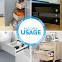 16 Inch Drawer Slides 4 Pairs (8pcs) Side Mount Rails - Heavy Duty Full Extension Ball Bearing  Drawer Slide Glides for Cabinet Kitchen, Dresser Runners - Draw Slides Sliders 100Lb Capacity