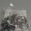 40 Pack Openable Curtain Rings with Clips Metal Hangers Ring, Drapery Clips Hooks, Decorative Curtain Rod Clips Hangers 1.5 Inch Interior Diameter Eyelets(Silver,1.5")