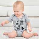 RAISEVERN Baby Boys Girls Clothes Newborn Bodysuit Funny Outfit 0-12 Months | Infant Gender Neutral Short Sleeve Romper with Cute Sayings Printed, Great for Unisex Baby Shower or Holiday Gifts