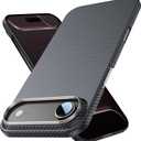 Carbon Fiber Case for iPhone 17 Air, 600D Aramid Fiber Woven Case with Military Grade Drop Protection, Shockproof Cell Phone Case with Magnet, Compatible with MagSafe (Slim twill ( 600D))