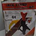 6 Ton (13,200 LBs) Jack Stands with Crossbars,Double Pin Locking,Rubber Cover,Large Foot Base,15"-22" Adjustable Height,Heavy Duty Car Jack Stands,Lifting Bus,RV,SUV,MPV,Pickup Truck,2 Pack
