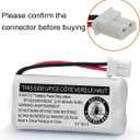 XUNTU BT162342/BT262342 2.4V 600mAh Ni-MH Cordless Phone Battery Pack BT166342/BT266342 BT183342/BT283342 Compatible with EL52351 TL90070 CS5119 DS6511 DS6722 LS6305 Handset (4 Pack)