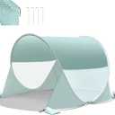 ISILER Pop Up Beach Tent, Portable Outdoor Shade Tent, UPF 50+ Beach Shelter, Easy Setup Windproof Waterproof Canopy