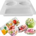 DIY Silicone Coaster Resin Mold Set, Reusable Coaster Tool, Suitable for Resin, epoxy Resin, Handmade Production (Square)