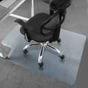 New Chair Mat for Carpet Floor Low Pile Office and Home Use Thick and Sturdy Transparent Desk Chair mat for Carpets Size 36" X 48" with Lip