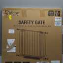 Baby Gate No Drilling, 29"-40" Auto Close Dog Gate Indoor for Doorways & Stairs, Pressure Mounted Adjustable Pet Gate, Easy Walk Through Child Gate for Children & Pets Stroller Friendly, White