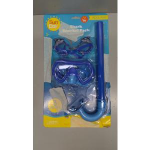 SUN DAY Pool Play Shark Snorkel Pack 3 Pieces