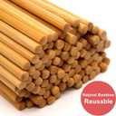 Bamber 50 Pairs Reusable Bamboo Chopsticks Chopstick Set (9.45 Inches - 50 Pairs)