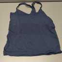 MathCat Workout Tank Tops for Women with Built in Bra, Sleeveless Gym Tops Seamless Racerback Athletic Yoga Shirts (Small, Grey Blue)