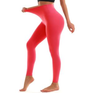 Blue Breath Leggings for Women - High Waisted Yoga Pants Tummy Control Full Length Buttery Soft for Workout Athletic (Red, S)