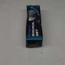 Greatever Snorkel Set Pano 3 Window Snorkel Mask Adult, Panoramic Wide View, Anti-Fog Scuba Diving Mask, Anti-Leak Snorkel Goggles Dry Top Snorkel, Professional Snorkeling Gear for Adults (Black Pink)