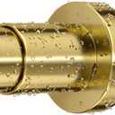 ZYRW Gold Shower Curtain Rod 36-98 Inches (3-8.2ft) Non Rust Adjustable Shower Rod Spring Tension Non Slip No Drilling Stainless Steel Shower Rods for Bathroom Window