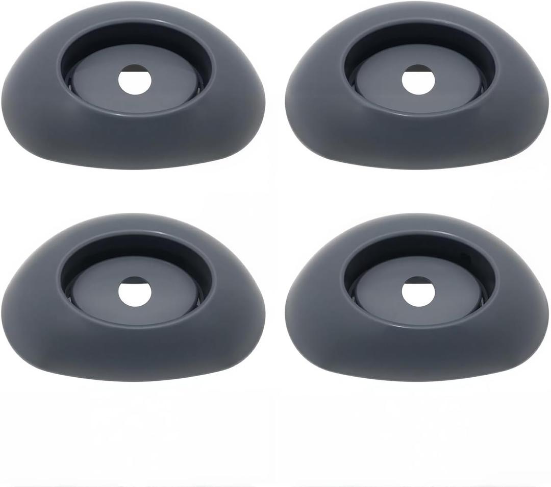 4 Pack Leg End Caps Footings Fit for Coleman Power Steel Swimming Pool Set Sold After 2022 18ft x 48" Only 4" L x 2 3/4" W x 1" H