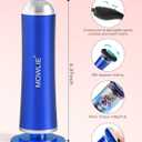 Electric Foot Callus Remover,MOWLIE Electric Foot Care Tools with Speed Controller and 60pcs Replacement Sandpaper Disk for Men Women Dead Dry Crack Skin Calluses (Blue)