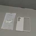 LoeoeL for Samsung Galaxy Z Fold 5 Phone Case Silicone, Minimalist Ultra Thin Slim Soft Rubber Solid Color Simple Cute Case for Women, Aesthetic Girly Plain Jelly Gel &Camera Cover Protection, White