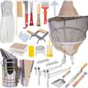 Beekeeping Supplies Bee Keeper Starting Kit 22 Pcs Beekeeping Tool Kit Bee Smoker Kit Including Beehive Tools, Uncapping Tool and Beekeeping Veil