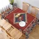 Southwest American Tablecloth for Rectangle Table 60x84 Inch Boho Style Kitchen Table Cover Decorations for Kicthen Home Dining Room Party Indoor or Outdoors Picnic