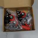 1.5 inch Casters Wheels 1.5" Heavy Duty Casters Polyurethane (PU) Swivel Set of 4 Load 400lbs with Brake Locking Swivel Plate Caster Industrial Castor Wheels for Carts Furniture and Workbench (Red)