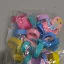 STOBOK 24pcs Kids Mermaid Rings Little Girls Rings Toy Decorative Jewelry Toy for Kids Mermaid Birthday Baby Shower Party Favors (Random Color)