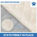 CYCMACO Waterproof Dog Bed Cover, Non-Slip Dog Blanket for Couch, Couch Covers for Dogs Washable, Pet Blanket for Furniture, Pet Bed Mat for Sofa, Car, Pet Supplies (82x120 Inch, Light Grey)