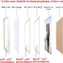 16x16 Diamond Painting Picture Frames 18x18 Diamond Art Frames Wood ,Display Pictures16x16 Inch 40x40 cm with Mat or 18x18 Inch45x45cm Without Mat, Diamond Embroidery Photo Frame Diamond Art