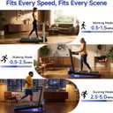 YPOO Foldable Treadmill with Incline, Walking Pad with Handle Bar 3 Level Incline, Portable Folding Treadmills for Home/Office 300 Lbs Capacity, Quiet Desk Treadmill with Remote Control & APP