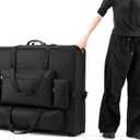 AceOrbit Wheeled Massage Table Carrying Case Heavy Duty Travel Carrier, 37 x 31.5 x 9 inch
