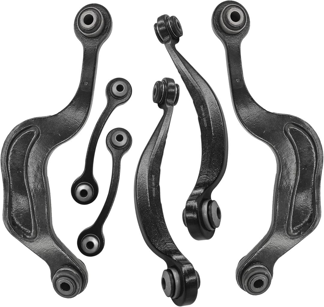 ASTARPRO - Rear Upper 6pc Suspension Kit for GMC Acadia Buick Enclave Chevy Traverse Saturn Outlook 2007-2017, 2 Upper Control Arms + 2 Upper Rearward Control Arms + 2 Upper Forward Control Arms