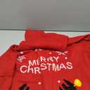 Pink Queen Women's Turtleneck Ugly Christmas Santa Snowflake Reindeer Knit Pullover Sweater Dress Red XL