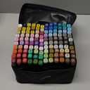 CREATSPARK Alcohol Markers 120 Colors with Base Dual Tip Art Drawing Markers for Anime Sketch Illustrations - Refillable