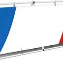 Horizontal Banner Frame 3ft x 7ft Outdoor Banner Stand Sideline Banner A Frame Backdrop Portable Display Stand Weather-Resistant A Stand Sign Holder w/ Carry Bag for Outdoor Indoor Sporting Promotion, Advertising Events Display