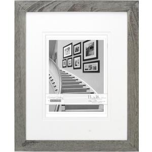 Malden International Designs 8 by 10-Inch Matted Picture Frame Which Holds 11 by 14-Inch Photo, Manhattan Grey