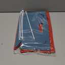 Foldable Airplane Foot Rest for Long Flight, Portable Camping Hiking Stool Travel Under Desk Foot Leg Rest for Airplane, Subway, Outdoor (Red+Navy)