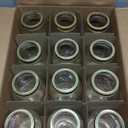 Generic Classic 32 oz Mason Jars with Lids, Set of 12, Clear Glass