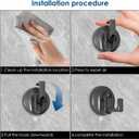 Suction Cup Hooks for Shower, No Drill Suction Hooks for Bathroom, Removable&Reusable Towel Hooks (4)