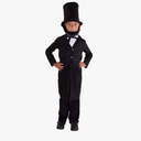 Morph Abraham Lincoln Costume, Abraham Lincoln Costumes for Kids, Boys Halloween Costume, Halloween Costumes for Kids L