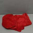 Simmore Decorative Throw Pillow Covers 18x18 Set of 2, Soft Natural Plush Flannel Double-Sided Fluffy Couch Pillow Covers for Sofa Living Room, Red