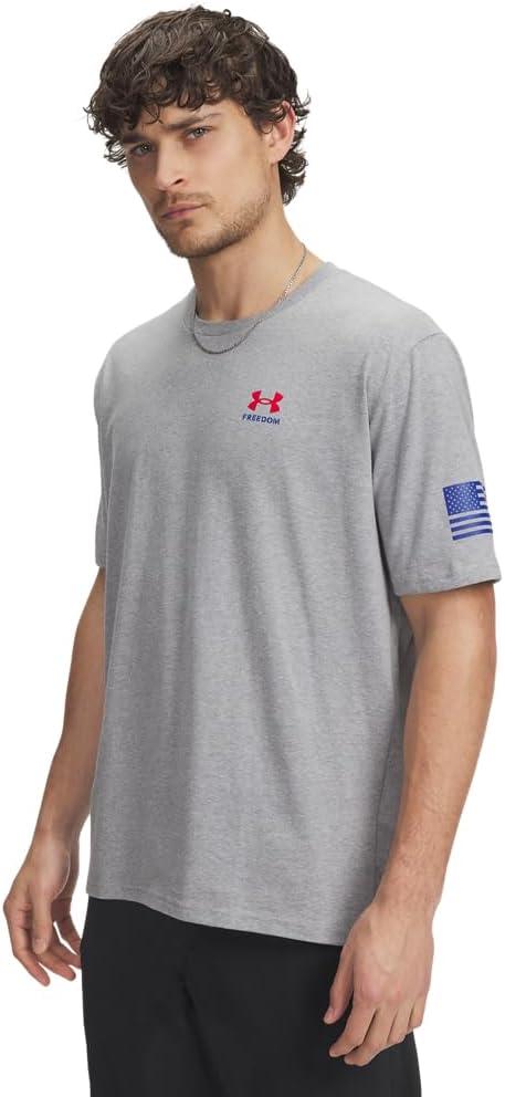 Under Armour Freedom Flag Short Sleeve T-Shirt (Gray)