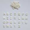 26 Natural Freshwater Shell Letter Beads A-Z Top Drilled DIY Beads Free Combination of Name Words Bracelet Necklace Pendant Jewelry Valentine's Day Gift Jewelry Making Materials