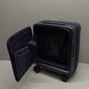 biaggi Runway Hybrid Expandable Underseat Carry-On  Lightweight TSA-Approved Polycarbonate Travel Bag, Perfect for Getaways & Long Weekends (Expandable Underseater, Navy Blue)