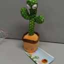 Dancing Mimicking Talking Cactus Toy,Funny Gift for Toddler 1 2 3 Year Old Boy Girl,Singing Record Repeat What You Say Light Up Baby Infant Toys 6-12 12-18 Months (Volume Adjustment)