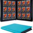 336 Card Binder, 4-Pocket Zipper Binder for Trading Cards, Side Loading Water-Resistant Album for MTG, TCG & Sports Cards