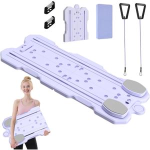Pilates Board, Foldable Pilates Reformer Sets, Multi-Purpose Pilates Exerciser Set for Home Workout Equipment, Portable Ab Board Trainer Pilates, Pilates Reformer Board for Women