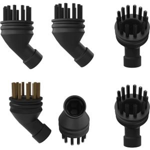 6-Pack Nylon & Brass Brush Set Compatible With Curmedi JQ-399 Steam Cleaners