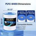 POOLPURE C-8465 Spa Filter Replaces Watkins 31114, Pleatco PWK65, Filbur FC-3960, 71827, 71828, Watkins 65 sq.ft Tiger River Spa Filter 1 Pack