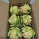 Funzhan 6pcs Small Faux Artichokes Decoration, Green Artificial Artichoke