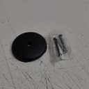 Single Hole Bathtub Drain Overflow Plate with One Matching Screws, Easy to Install, Matte Black