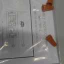 Farmhouse Ceiling Light, 2-Light Round Flush Mount Ceiling Light with Wood and Metal Frame, Black Rustic Light Fixture for Hallway, Entryway, Bedroom, Kitchen