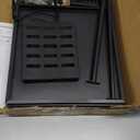 Adjustable Microwave Oven Rack, Microwave Stand Shelf Heavy Duty 2-Tier Shelf with Cutting Boards Stand Knife Rack and Chopstick Holder for Kitchen Shelves Counter Top Organizer, Holds 55lbs,6 Hooks